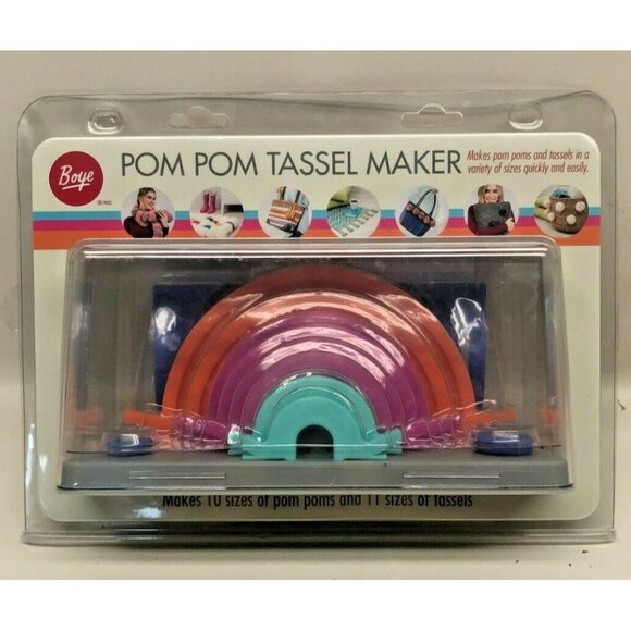 BOYE Pom Pom Tassel Maker BRAND NEW Makes Pom Poms & Tassels in Various Sizes - Picture 1 of 3